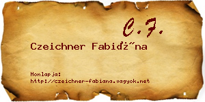 Czeichner Fabiána névjegykártya